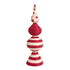 Holiday Tree Topper - Red and White Striped