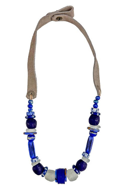 Twine &amp; Twig - Slim Choker Necklace | Dark Blue